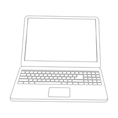 laptop icon vector