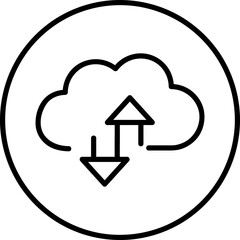  vector cloud icon illustration on white background..eps