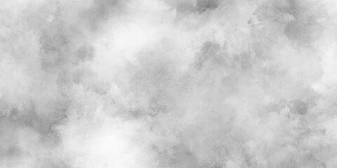 Abstract white or grey paper texture, Old and grainy white or grey grunge texture, black and whiter background with puffy smoke, white background illustration.