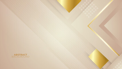 Obraz premium Luxury abstract background with golden lines, modern black backdrop concept 3d style. Illustration from vector about modern template deluxe design.