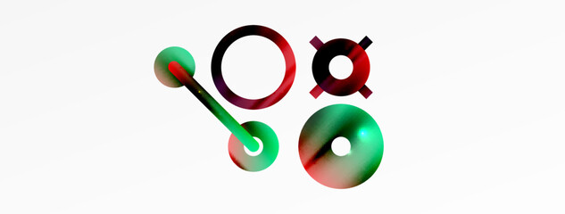 Circle composition abstract background. Trendy techno business template for wallpaper, banner, background or landing