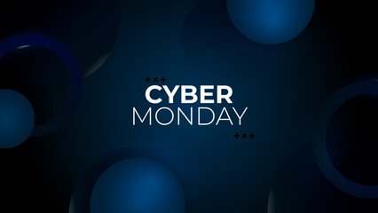Cyber monday editable text effect suitable for cyber monday dark blue themed events.