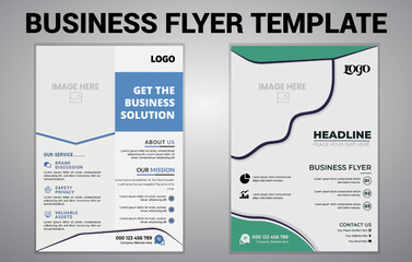 Business Flyer Template, Business brochure flyer design a4 template, poster flyer template, flyer set, corporate banners