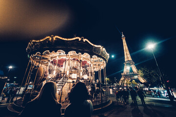 carousel at night