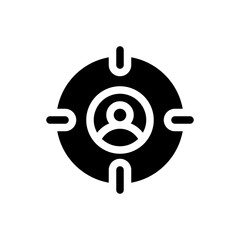 headhunting glyph icon