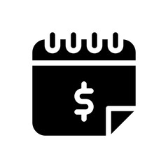 payroll glyph icon