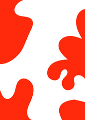 Red Abstract Shape Background 