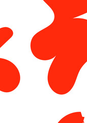 Red Abstract Shape Background 