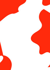 Red Abstract Shape Background 