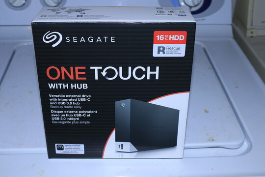 16TB SEAGATE EXTERNAL Hard drive in a box