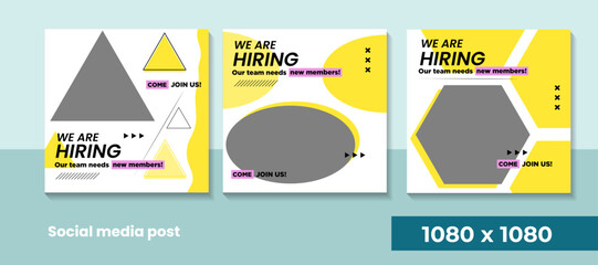 We are hiring job vacancy for social media post