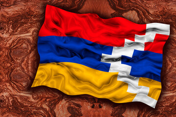 National flag  of Artsakh. Background  with flag  of Artsakh