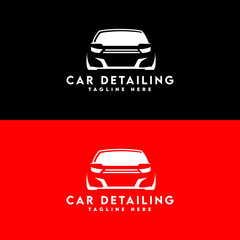 car detailing logo, auto detailing, car and business logo design in vector template.