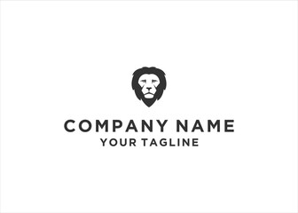  lion king face logo design vector template