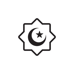 islamic icon , muslim icon vector