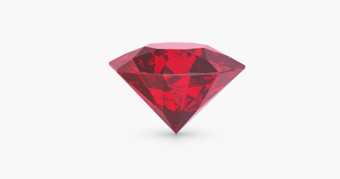 Rotating red diamond