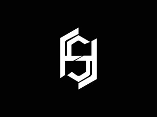 Creative Minimalist Letter HS Logo Design , Minimal SH Monogram