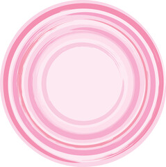 背景素材　筆フレーム　円　丸　ピンク