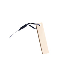 Blank paper price or retail tag or label, isolated. 