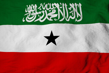 Waving Flag of Somaliland in 3D rendering