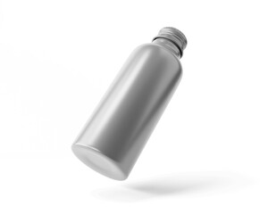 Aluminium Bottle with transparent background. Blank bottle. 3d rendering.