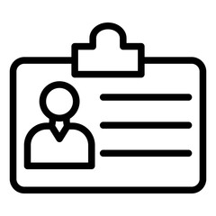 Id Card Icon Style