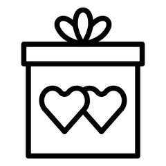 Wedding Gift Icon Style