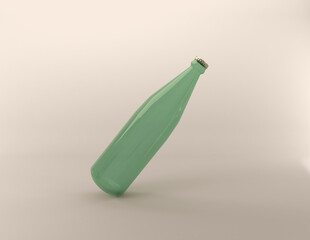 3D Rendered Bottles Mockup Template