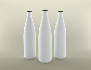3D Rendered Bottles Mockup Template