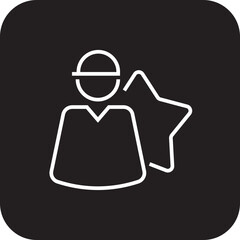 Delivery Rating Delivery service icon with black filled line style. Related to order tracking, delivery home, warehouse, truck, scooter, courier and cargo icons. Shipping symbol. Vector illustration