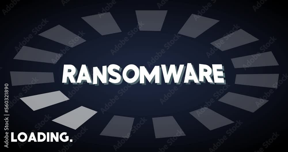 Poster ransomware text with loading, downloading, uploading bar indicator. download, upload on computer scr