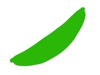 かわいいエンドウ／手描きイラスト素材