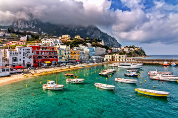 View of the Capri bay