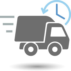 Express delivery icon. Shipping time concept. Vector