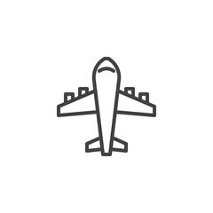 Airplane line icon