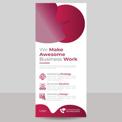 We make your business creative  work your roll up banner design marketing business 