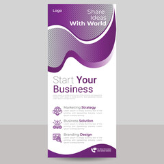 Roll-up banner design corporate design social media marketing design roll-up banner