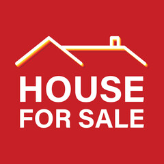 House for sale label vector illustration. price tag, discount offer, symbol for advertising campaign in retail store, sales promotion marketing, discount sticker, offer ads on shopping day.