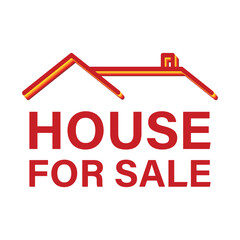 House for sale label vector illustration. price tag, discount offer, symbol for advertising campaign in retail store, sales promotion marketing, discount sticker, offer ads on shopping day.
