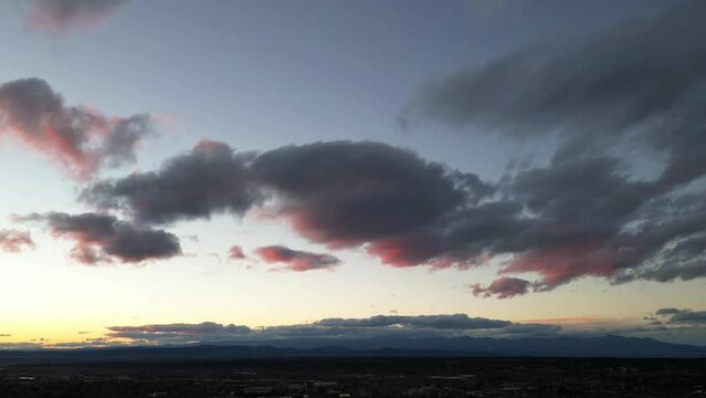 Sunset Timelapse in Santa Fe New Mexico.