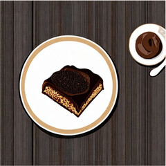 Schokoladentorte mit Kaffee