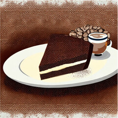 Schokoladentorte mit Kaffee