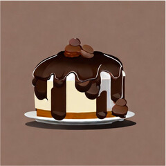 Schokoladentorte mit Kaffee