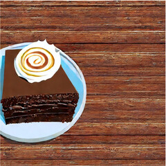 Schokoladentorte mit Kaffee