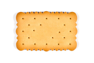 Biscuits on a white background. Cookies with shade are isolated on a white background.