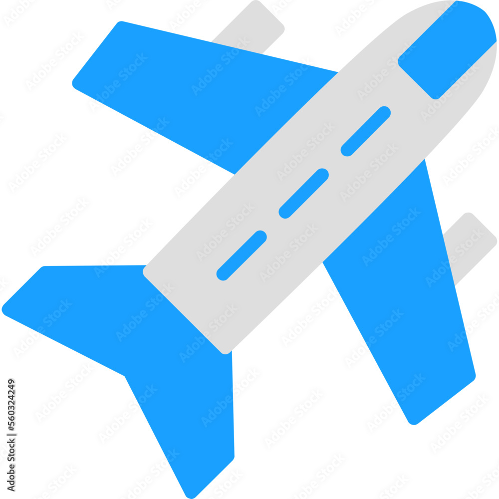 Wall mural airplane icon