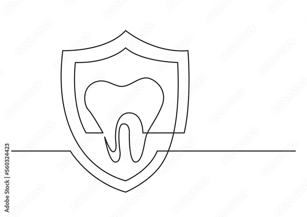 Poster human tooth protected - png image with transparent background