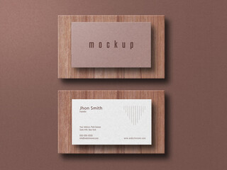 elegant and modern business card mockup	