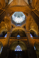 Obraz premium Detail of interior of Barcelona Cathedral