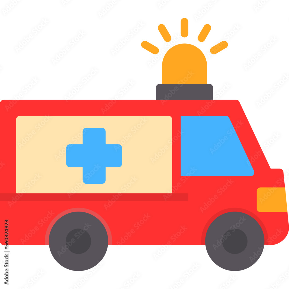 Wall mural ambulance icon